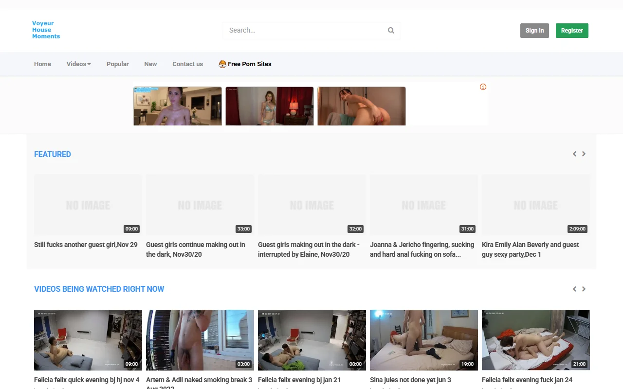 Screenshot of Voyeurhouseclub